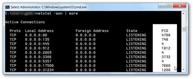 IP-osoitteen portin selvittäminen