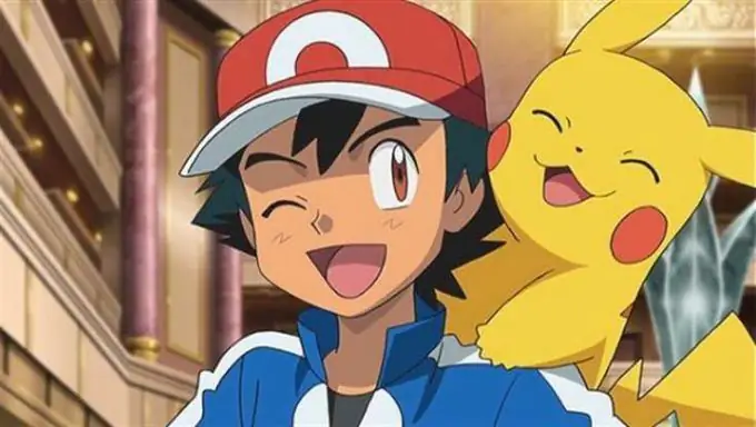 Pikachu with his master