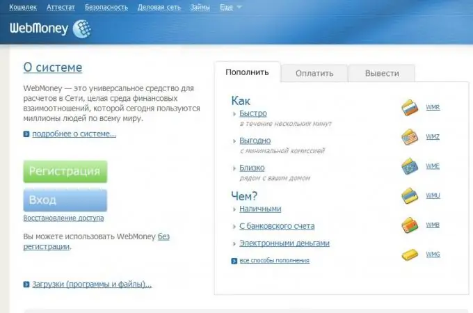 Webmoney je ena od vrst elektronskega denarja