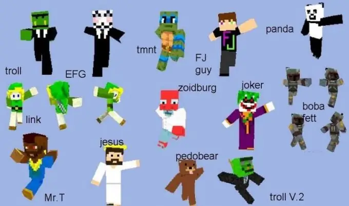 Shfaqja e një personazhi në Minecraft mund të jetë shumë origjinale