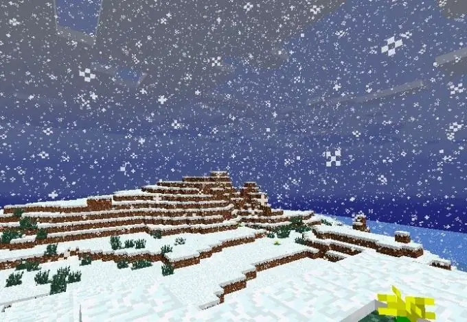 Schnee ist in Minecraft üblich