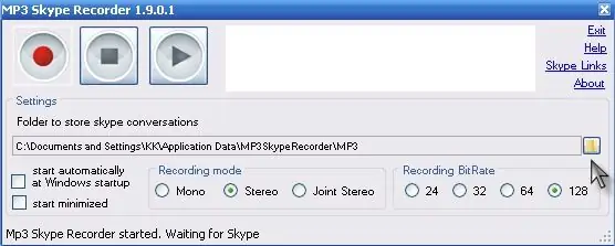 Kaip įrašyti pokalbį „Skype“