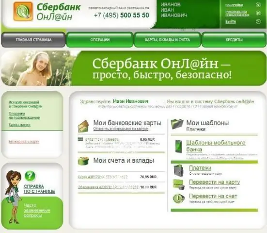 Sberbank Internet-bank xizmatini qanday faollashtirish mumkin