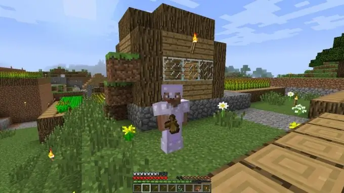 How to make an ax in Minecraft