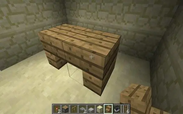 Creating a table in Minecraft