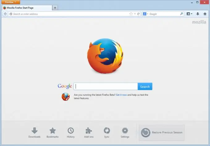 Mozilla Firefox web browser