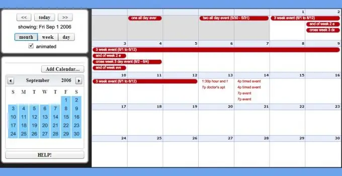 Hoe om 'n kalender by u webwerf te voeg