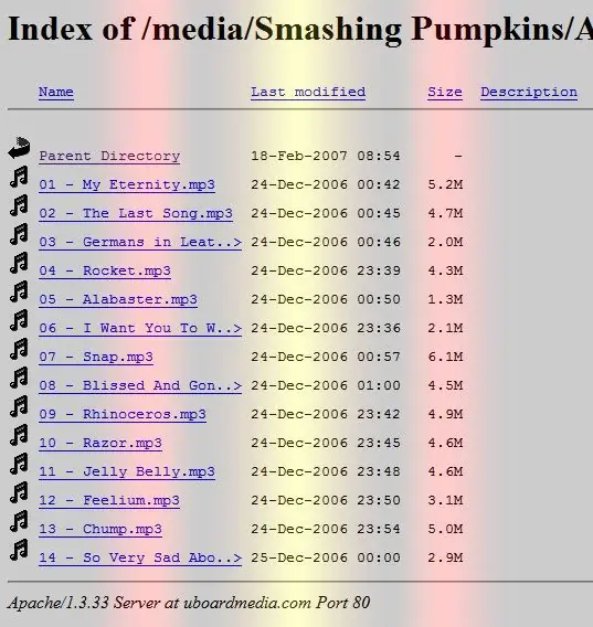 Sådan får du vist webstedsfiler