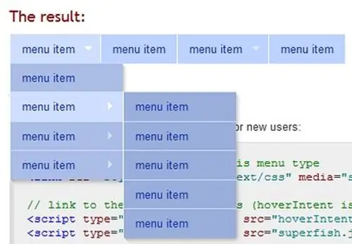 How to make a dropdown menu