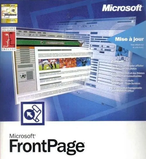 Microsoft Frontpage көмегімен веб-сайтты қалай құруға болады