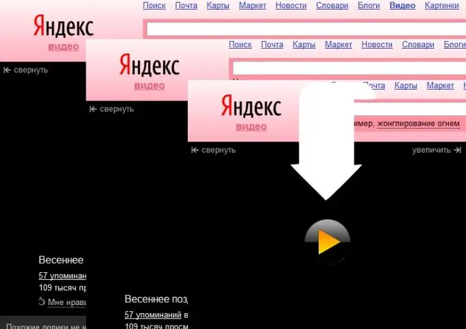 Hoe om video's van Yandex af te laai