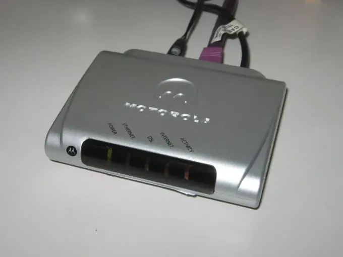 How to create a network via modem