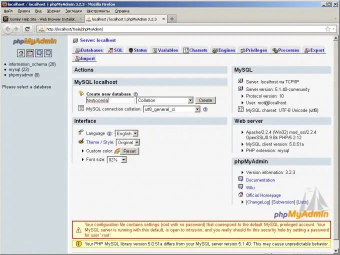 Come installare joomla in locale