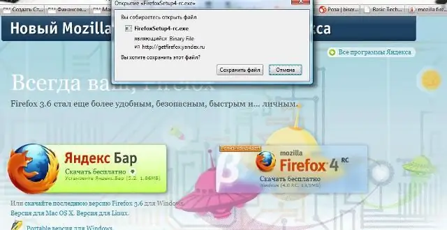 Kuinka asentaa mozilla