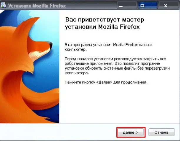 Hvordan installere mozilla