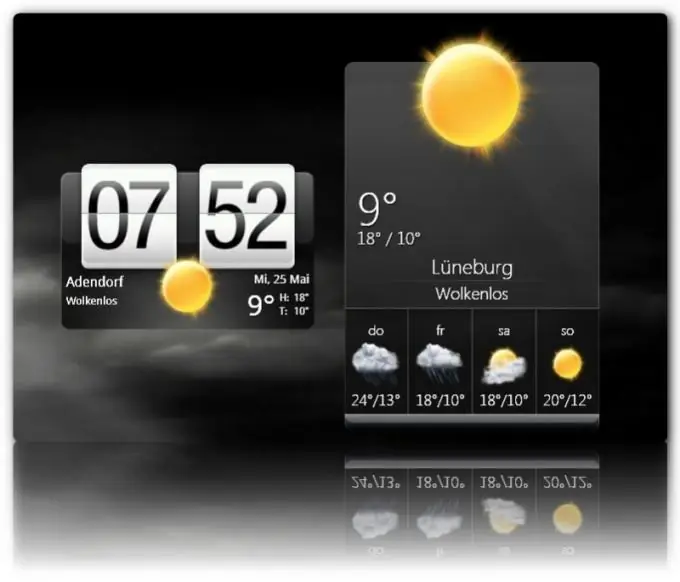 So platzieren Sie das Wetter auf der Website