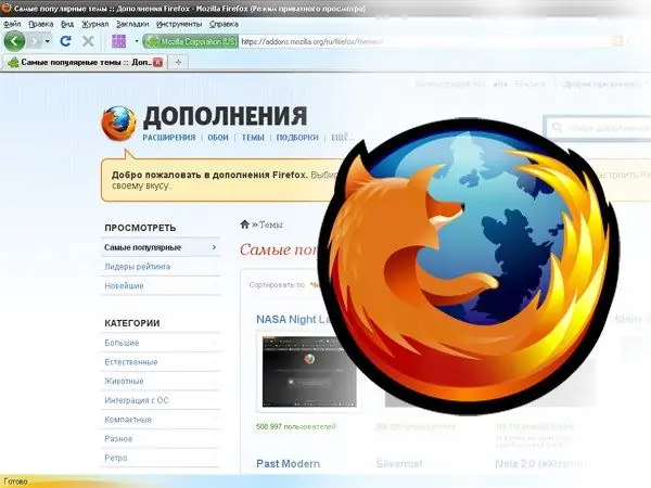 Firefox dərisini necə qurmaq olar